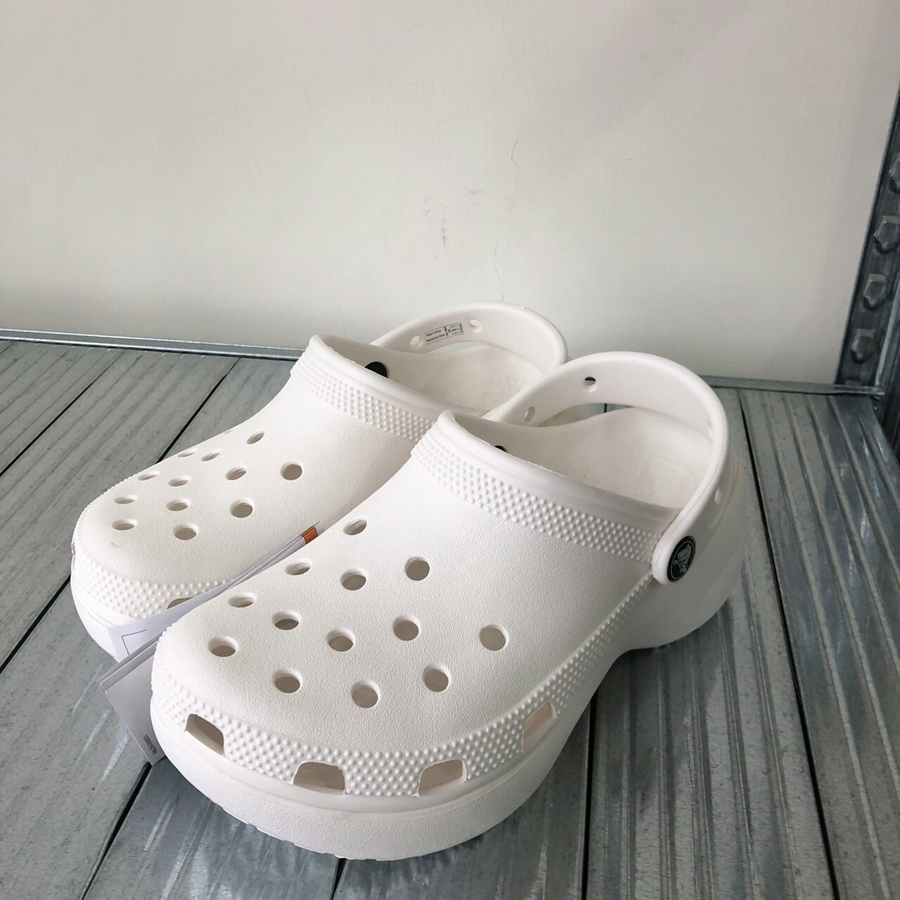 Crocs 卡駱馳 雲朵洞洞鞋 經典厚底款 增高 206750-100