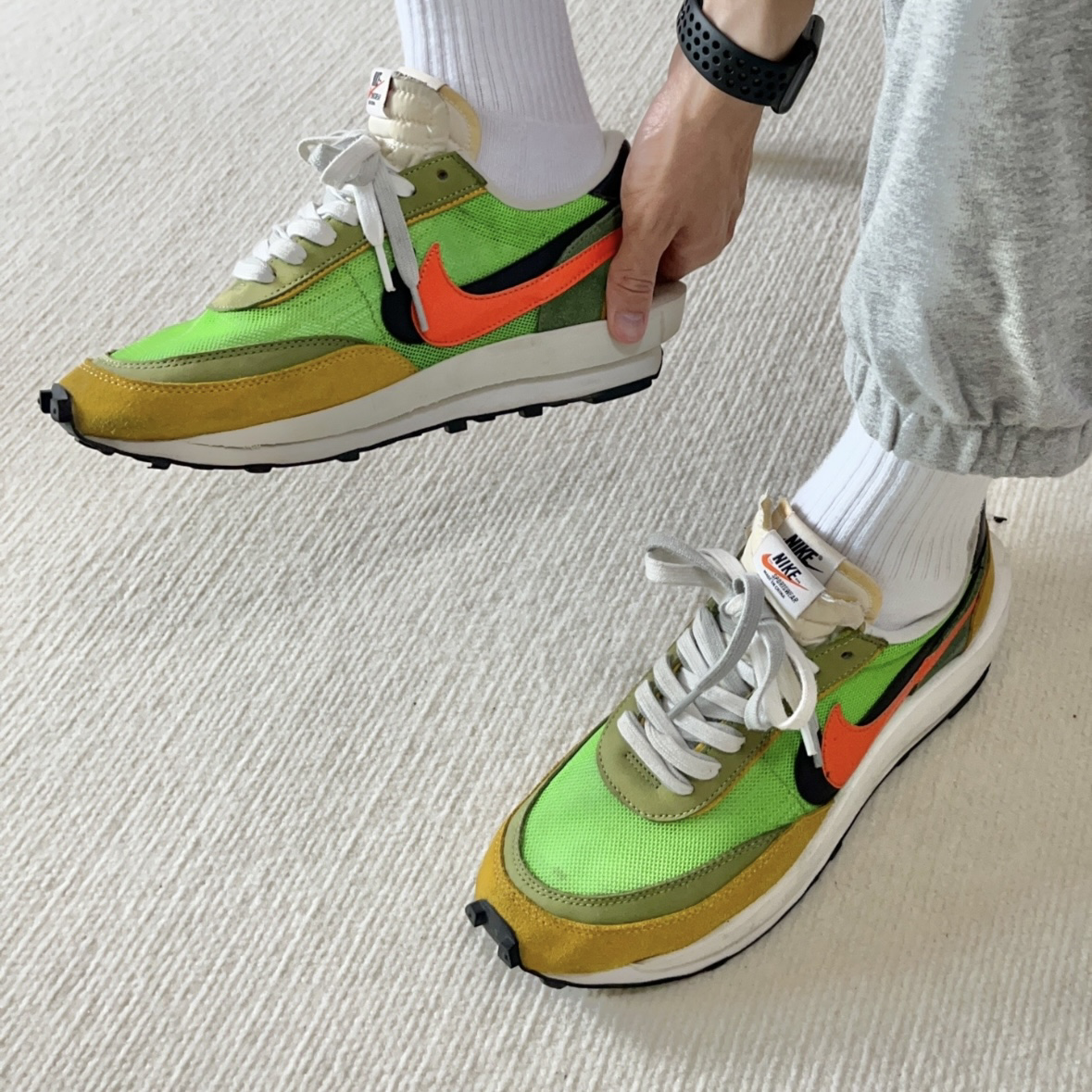 Nike LDWaffle x Sacai 黃綠 橘綠黃 雙勾聯名 解構 初代 男女鞋