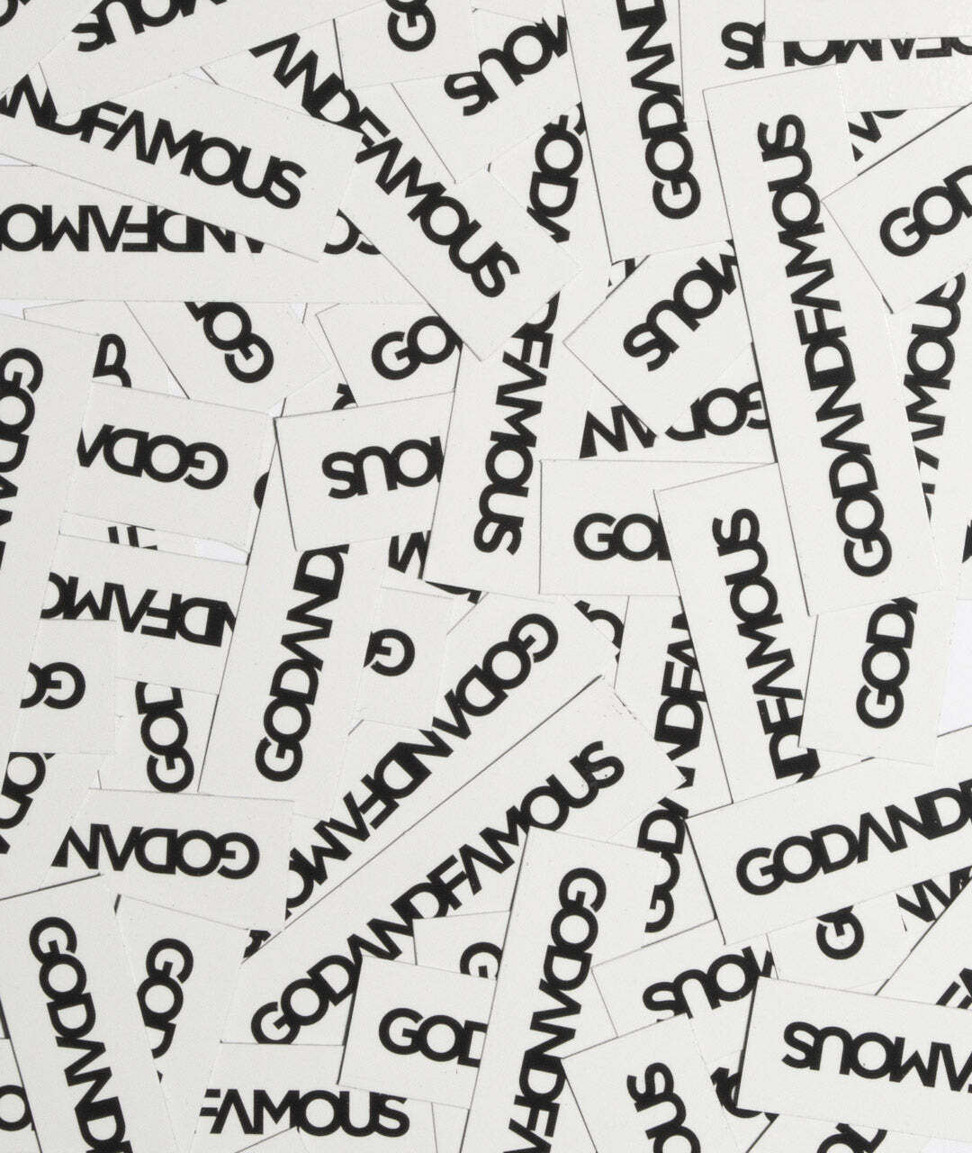 GodandFamous Reverse Box Logo 貼紙