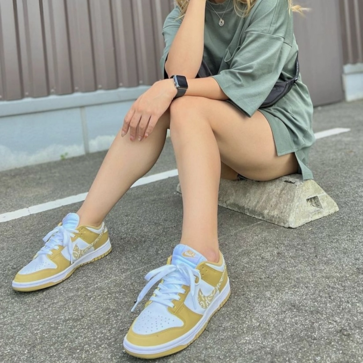 Nike Dunk Low "Barley Paisley" 黃金變形蟲 白黃腰花果 女鞋DH4401-104