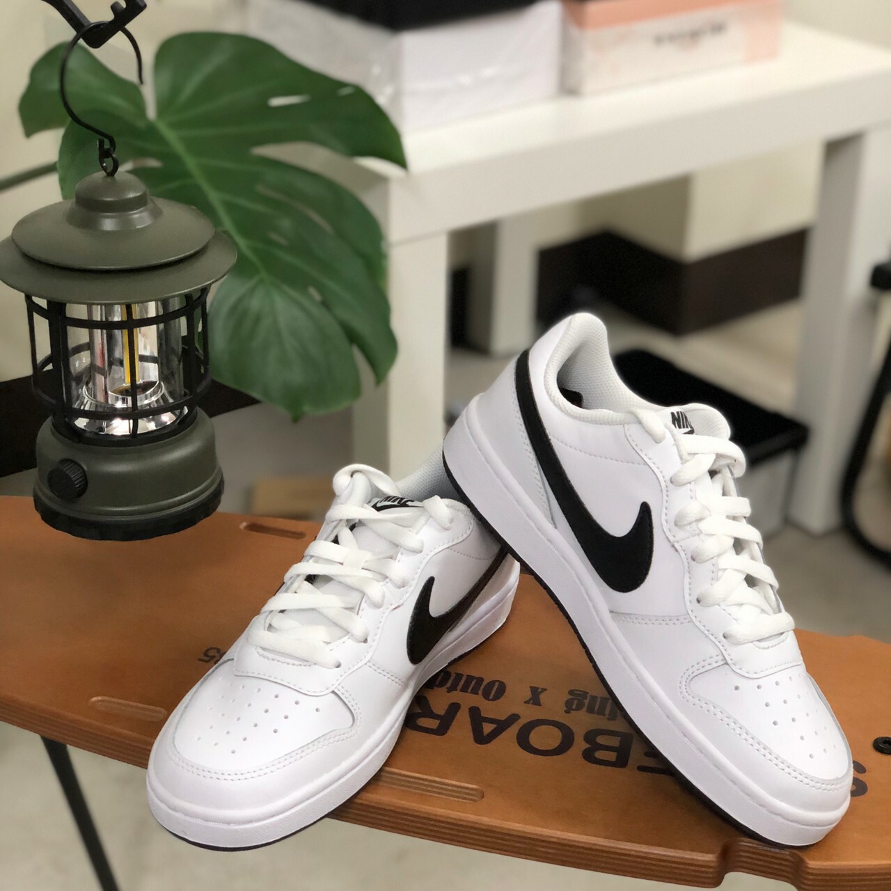 Nike Court Borough Low 2 (GS) 大童款 小Dunk 白底黑勾 BQ5448-104