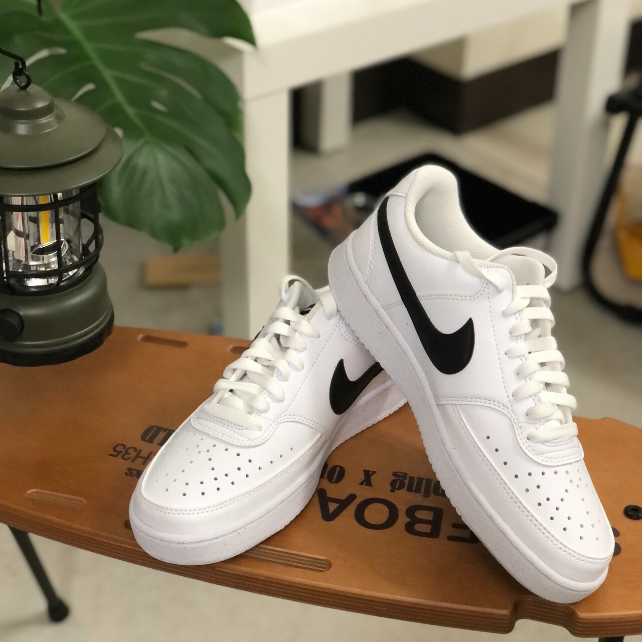 W Nike Court Vision Lo NN 復古黑勾 白黑 休閒鞋 DH3158-101