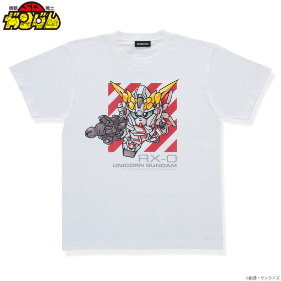 Pbandai 預訂2024/7月 機動戦士SDガンダム 機動戦士ガンダムUC ユニコーンガンダム カラー Tシャツ