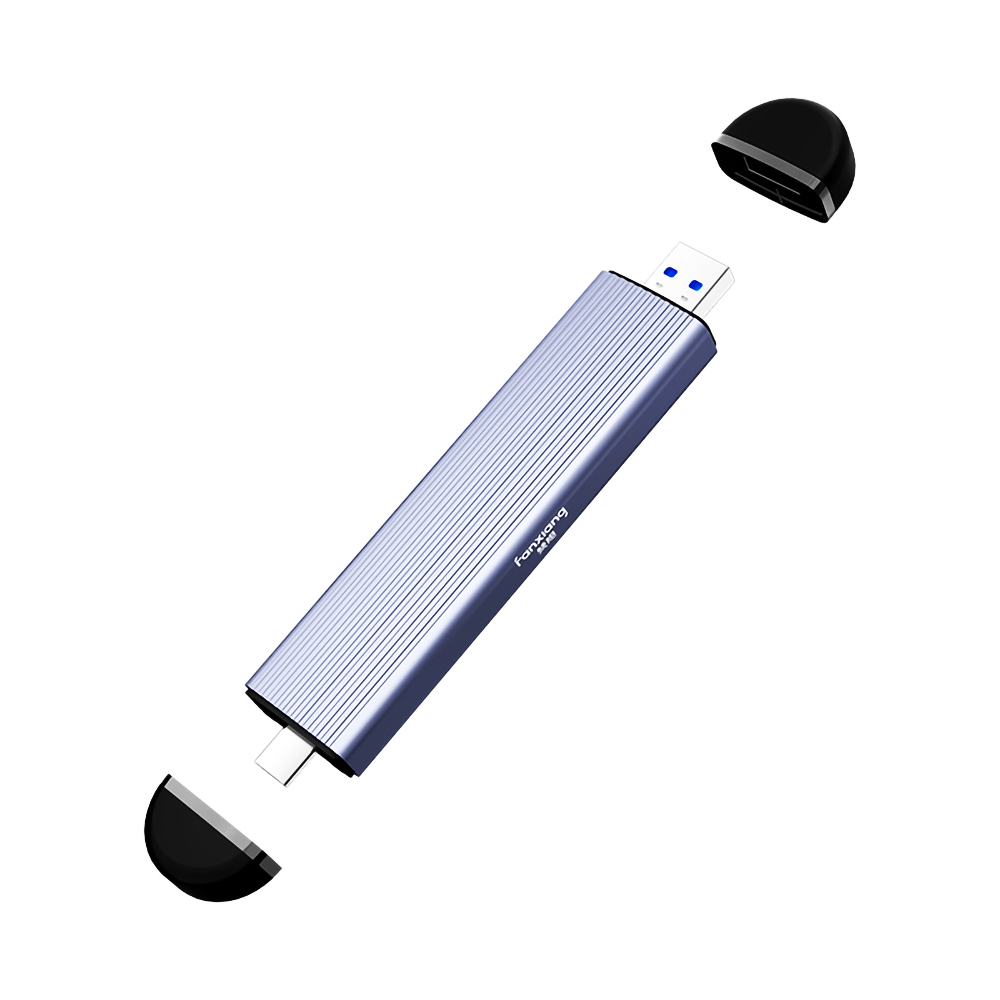 FANXIANG梵想MD80 M.2 SSD固態硬碟外接盒 NVMe/SATA雙模式USB3.2Gen2+Type-C雙接口設計