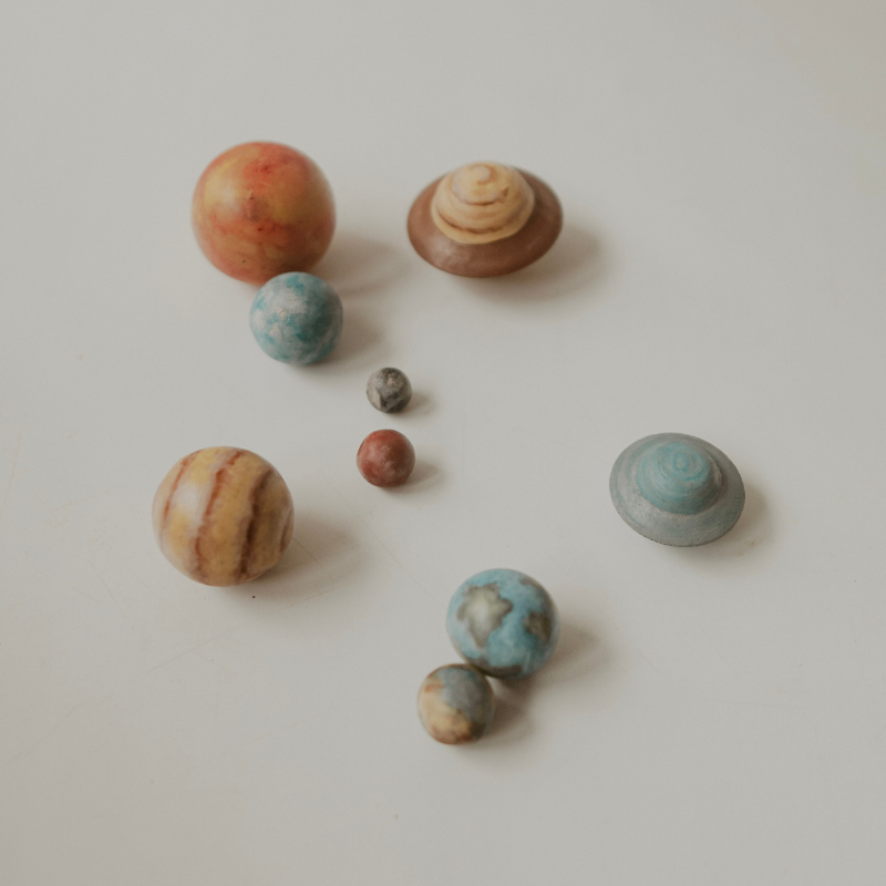 B 星球與閃卡 - 太陽系系列 | 回收木玩