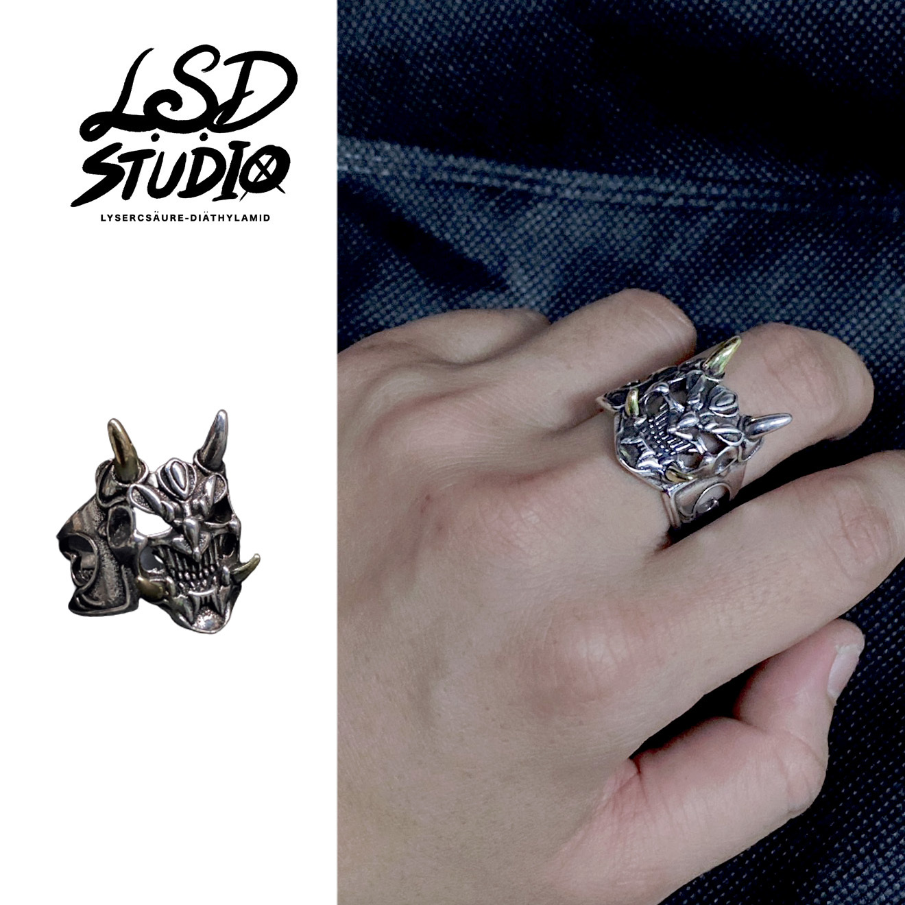 【ACCY042】深淵咒面開口設計戒指