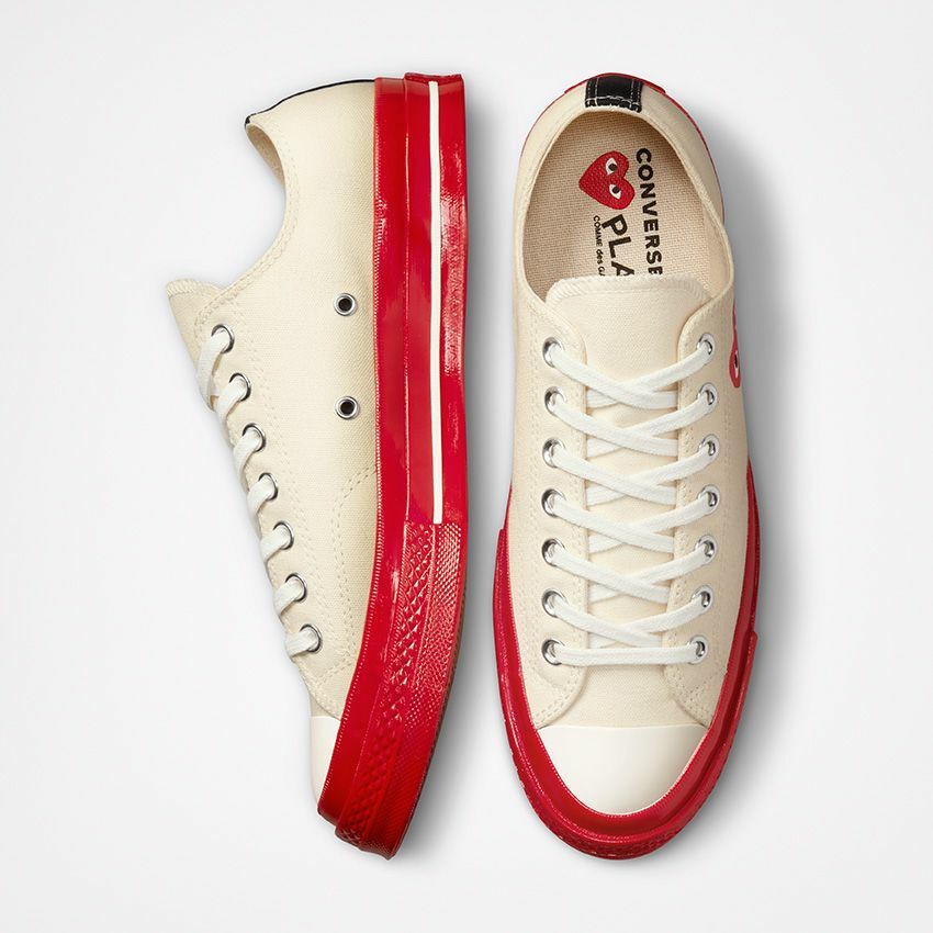 CONVERSE X CDG PLAY CHUCK TAYLOR ALL-STAR 70 LOW TOP