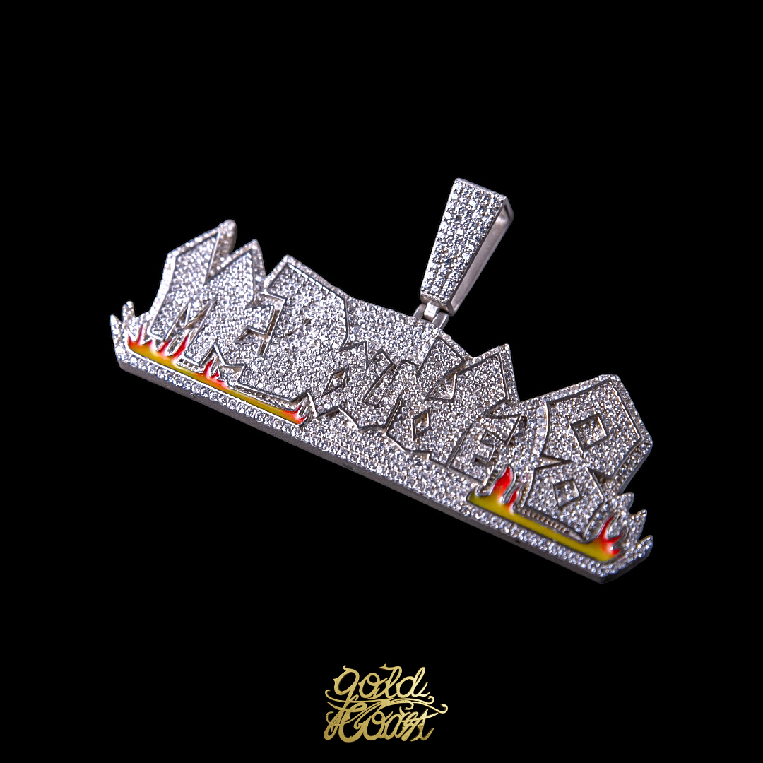 珠寶訂製火焰珐瑯MCDOUBLE8墜飾