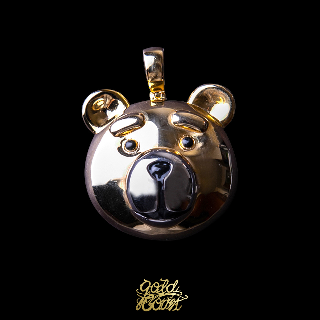 珠寶訂製光面熊麻吉墜飾