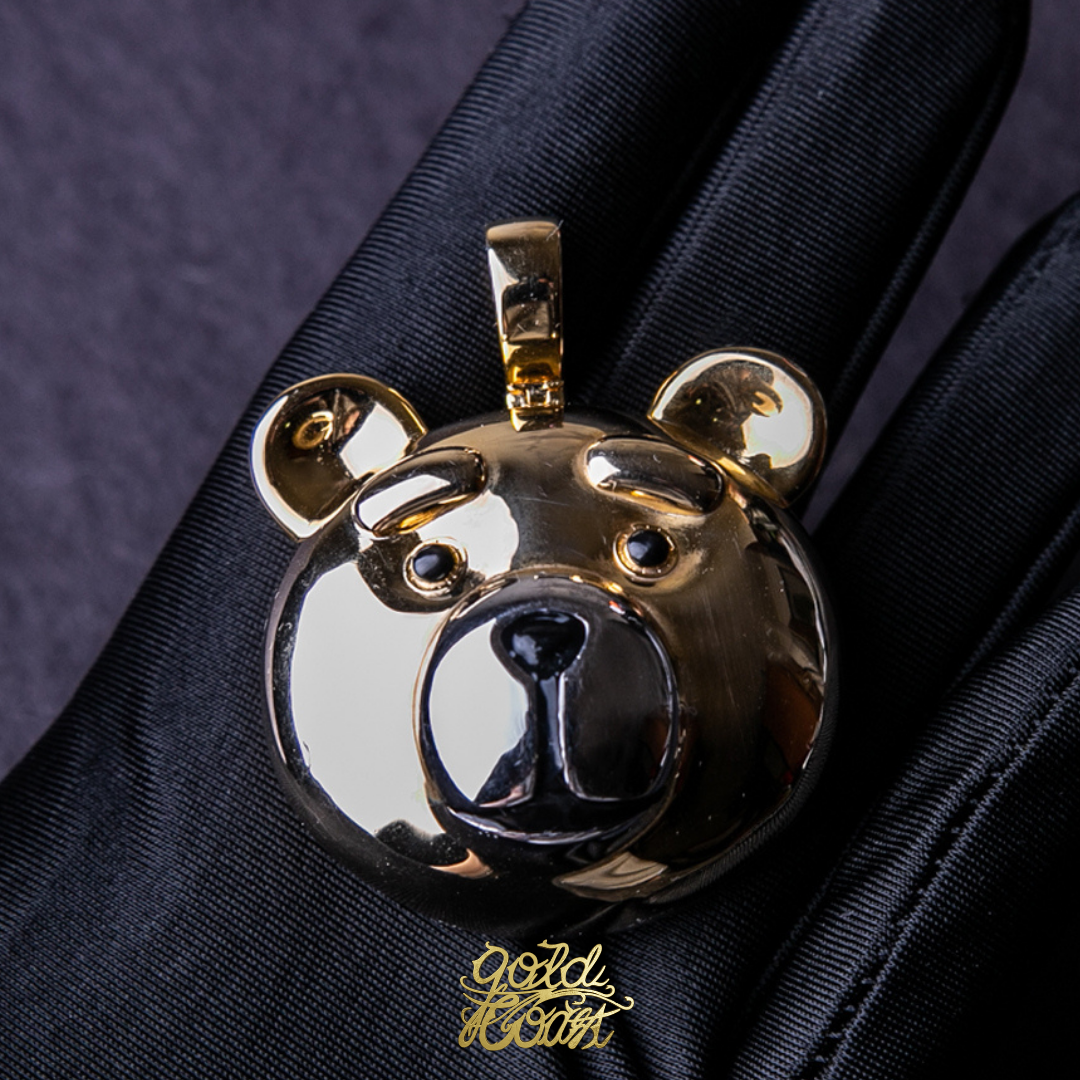 珠寶訂製光面熊麻吉墜飾