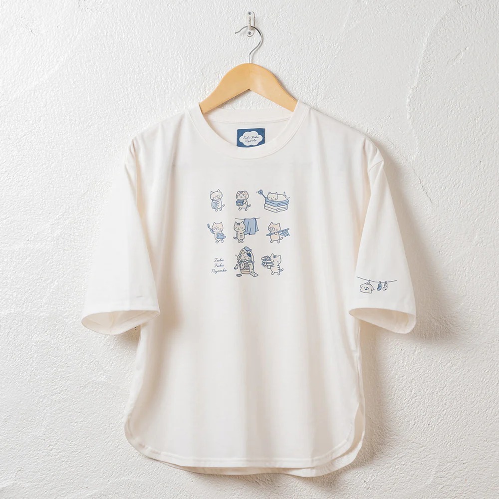 日本Fuku Fuku Nyanko 洗衣TEE系列