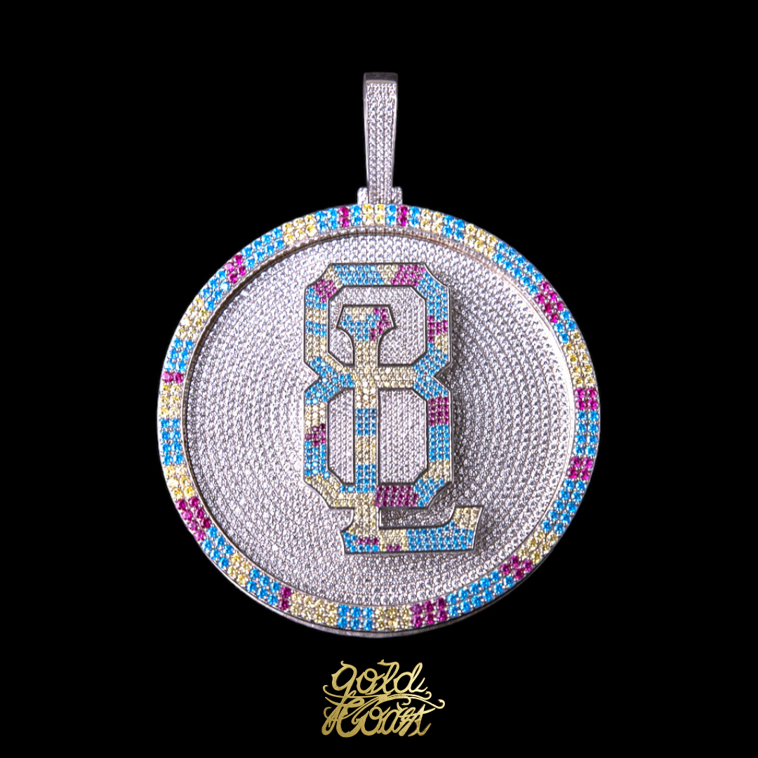 珠寶訂製滿鑲BG8LOCC LOGO轉盤墜飾