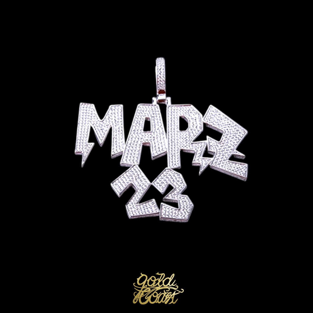 客製化閃電MARZ23字體墜飾