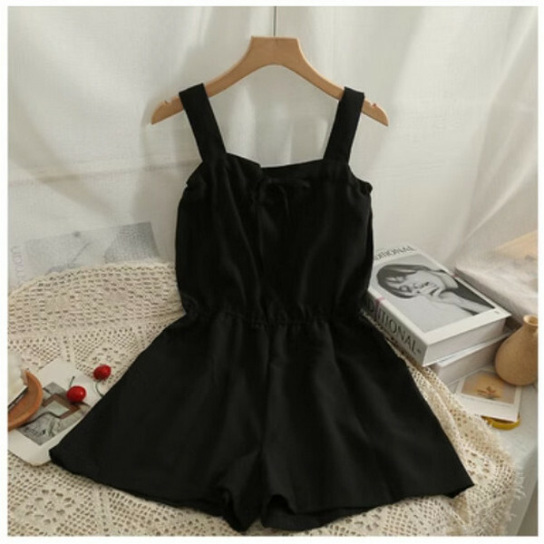 High-rise jumpsuit shorts