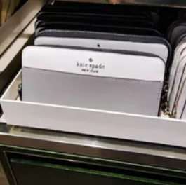 [S] KATE SPADE WLR00120 STACI COLORBLOCK SAFFIANO LARGE CONTINENTAL WALLET,NIMBUS GRE, 767883263792 (SKS709)