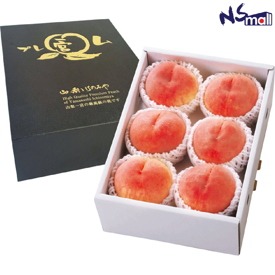 山梨一宮桃 黑盒Premium 禮盒 2KG （6-7玉）