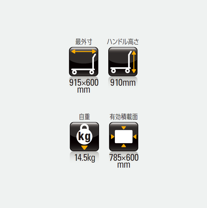 [包送貨] Prestar PF-301 膠板手推車 (785 x 600mm)【日本製】