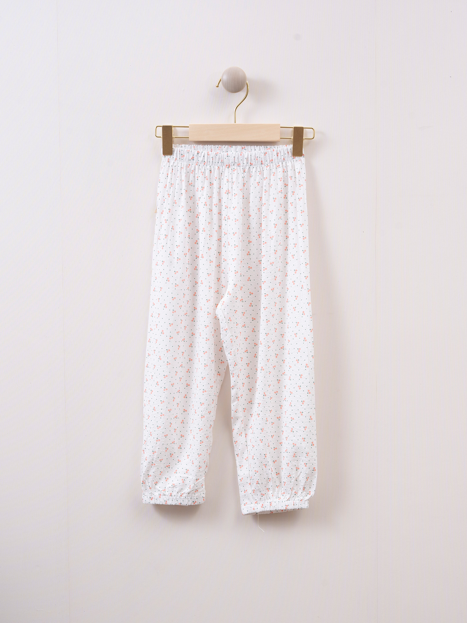 mila's 小碎花束腳褲