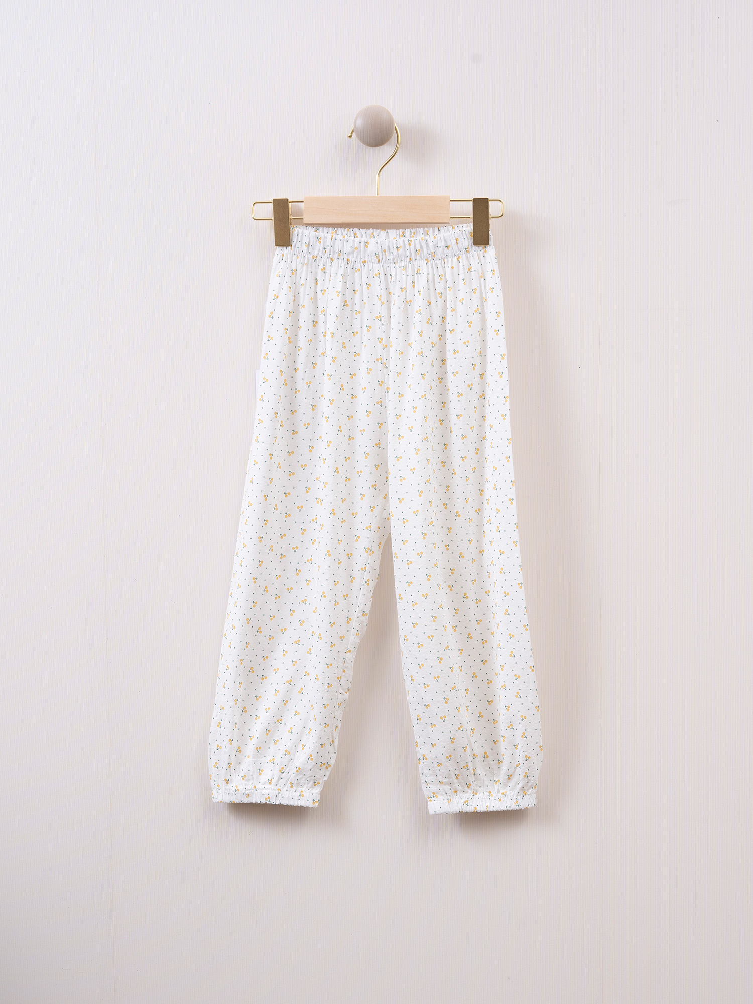 mila's 小碎花束腳褲