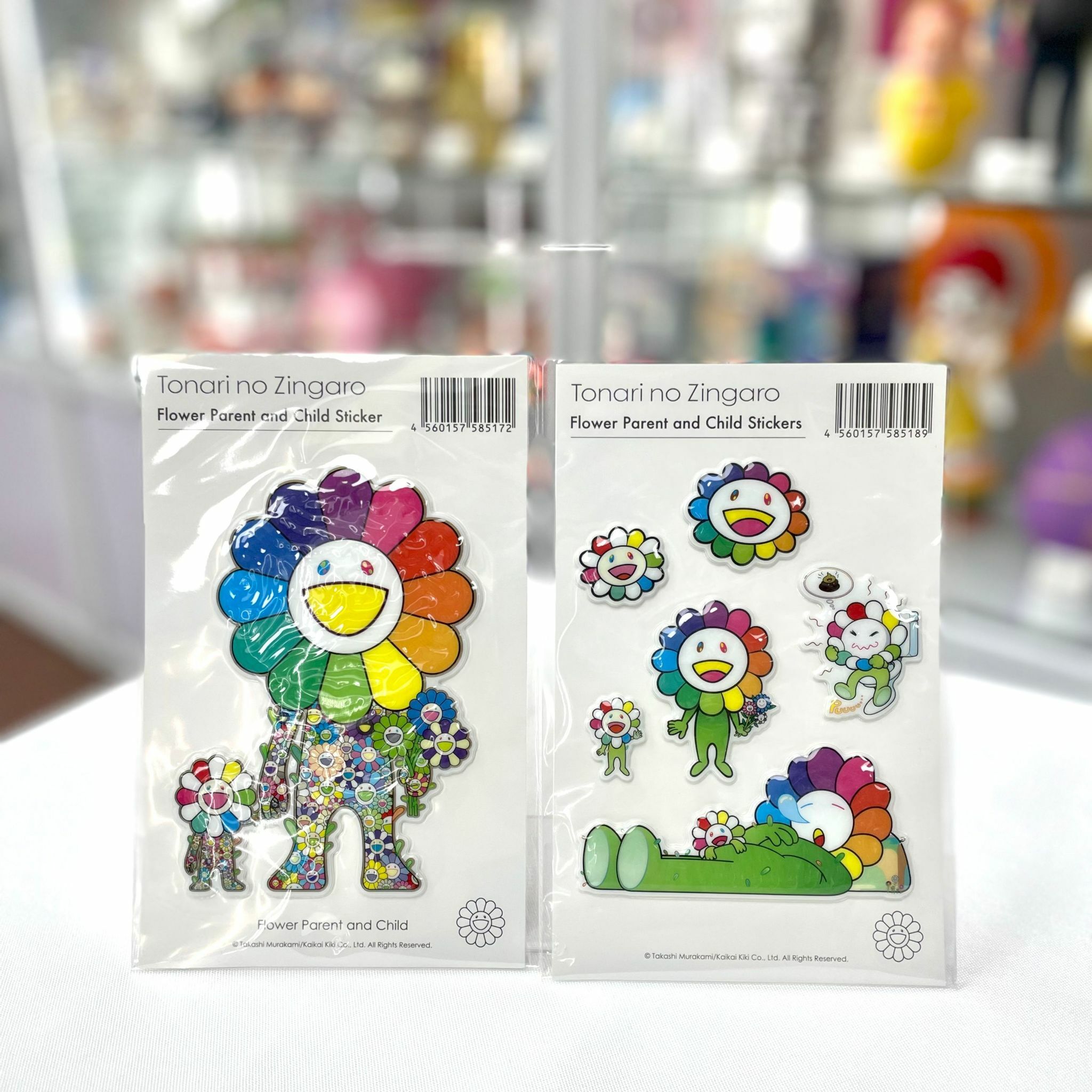 Flower Parent and Child Bubblingly Stickers Set of 2