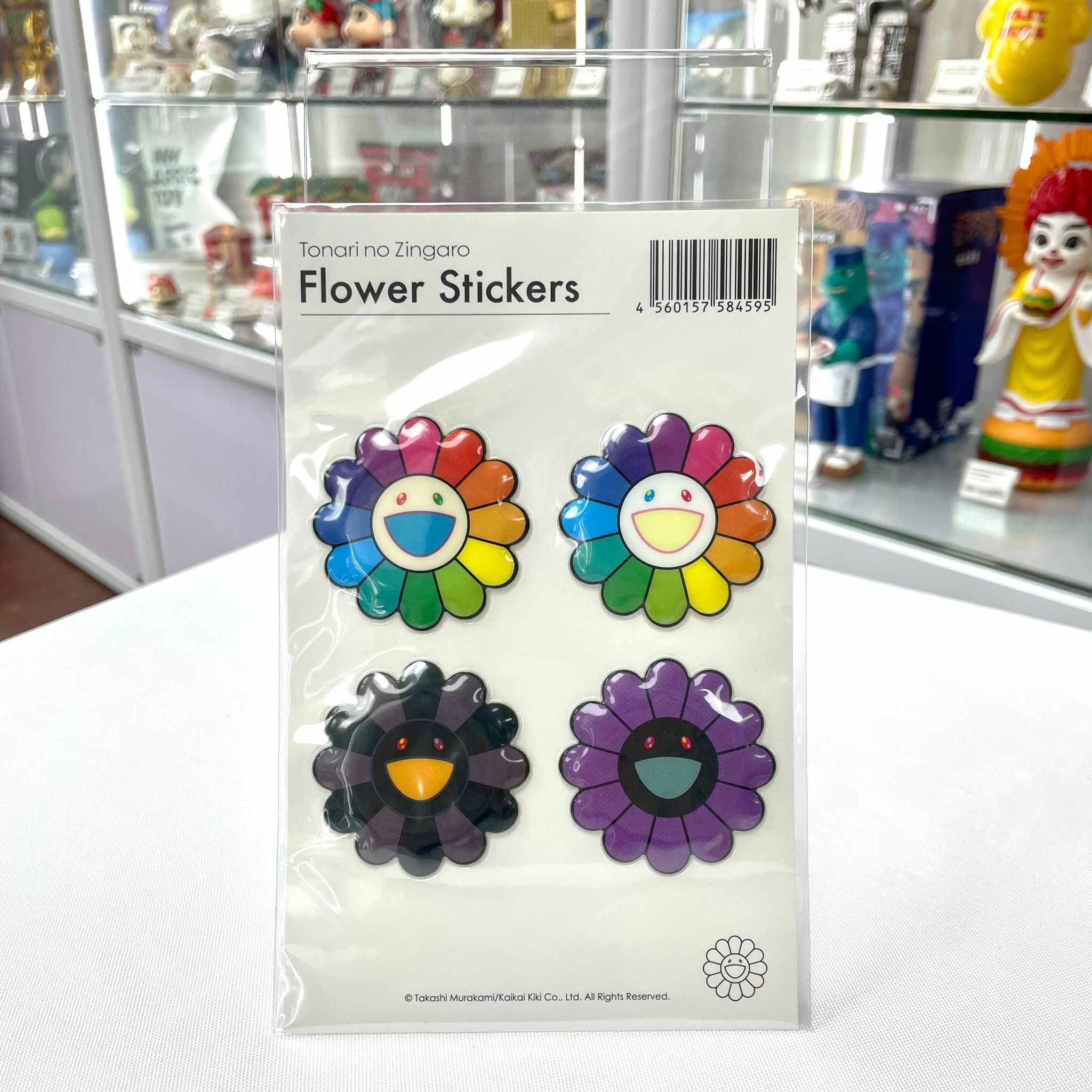 Flower Bubblingly Stickers (4 Color/ Bubblingly Sticke )