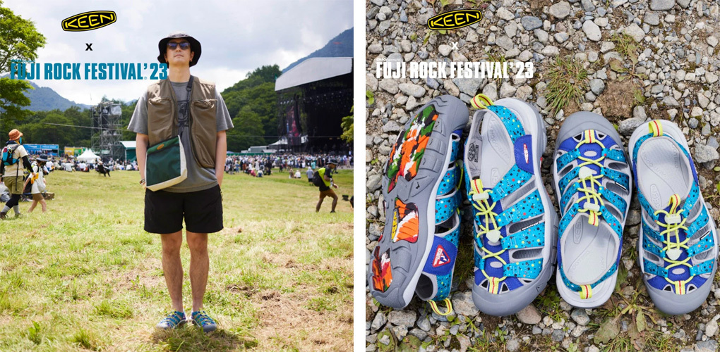 KEEN NEWPORT RETRO x Fuji Rock'23 聯名限定款水路兩用鞋男