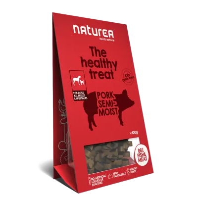Naturea Healthy Treat Pork For Dogs all Breeds & Lifestages 100g EXP: 07/2026