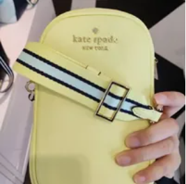[S] KATE SPADE K4854 ROSIE PEBBLED LEATHER NSZIP PHONE CROSSBODY,MELON RIND,, 196021275067 (SKS725)