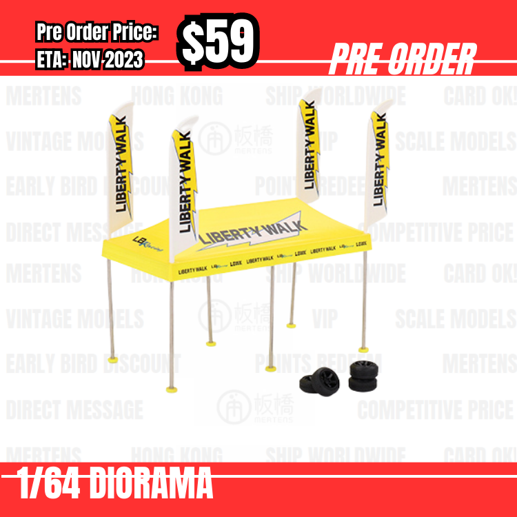 PO-$59 * Mini GT * 1:64 #AC31 Paddock Service Tent Set - LB Racing [31/07]