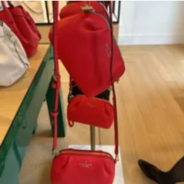 [S] KATE SPADE KA576 DUMPLING PEBBLED LEATHER CONVERTIBLE CROSSBODY,HEIRLOOM T, 196021273346 (SKS727)