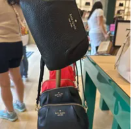 [S] KATE SPADE KA576 DUMPLING PEBBLED LEATHER CONVERTIBLE,BLACK,, 196021216404 (SKS729)