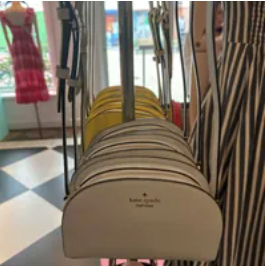 [S] KATE SPADE KB8697 PERRY SAFFIANO LEATHER DOME CROSSBODY,STONE PATH, 196021272530 (SKS730)