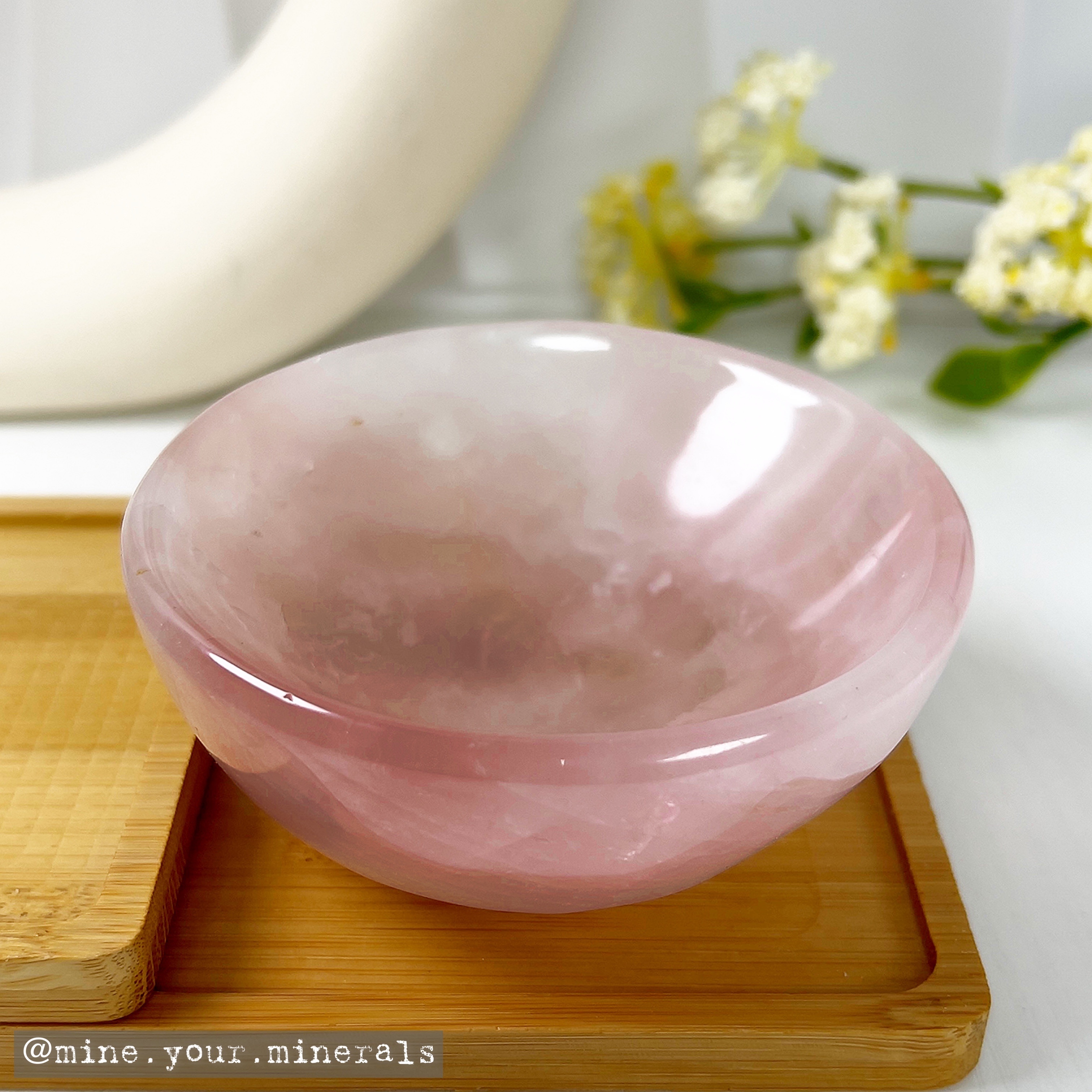粉水晶碗