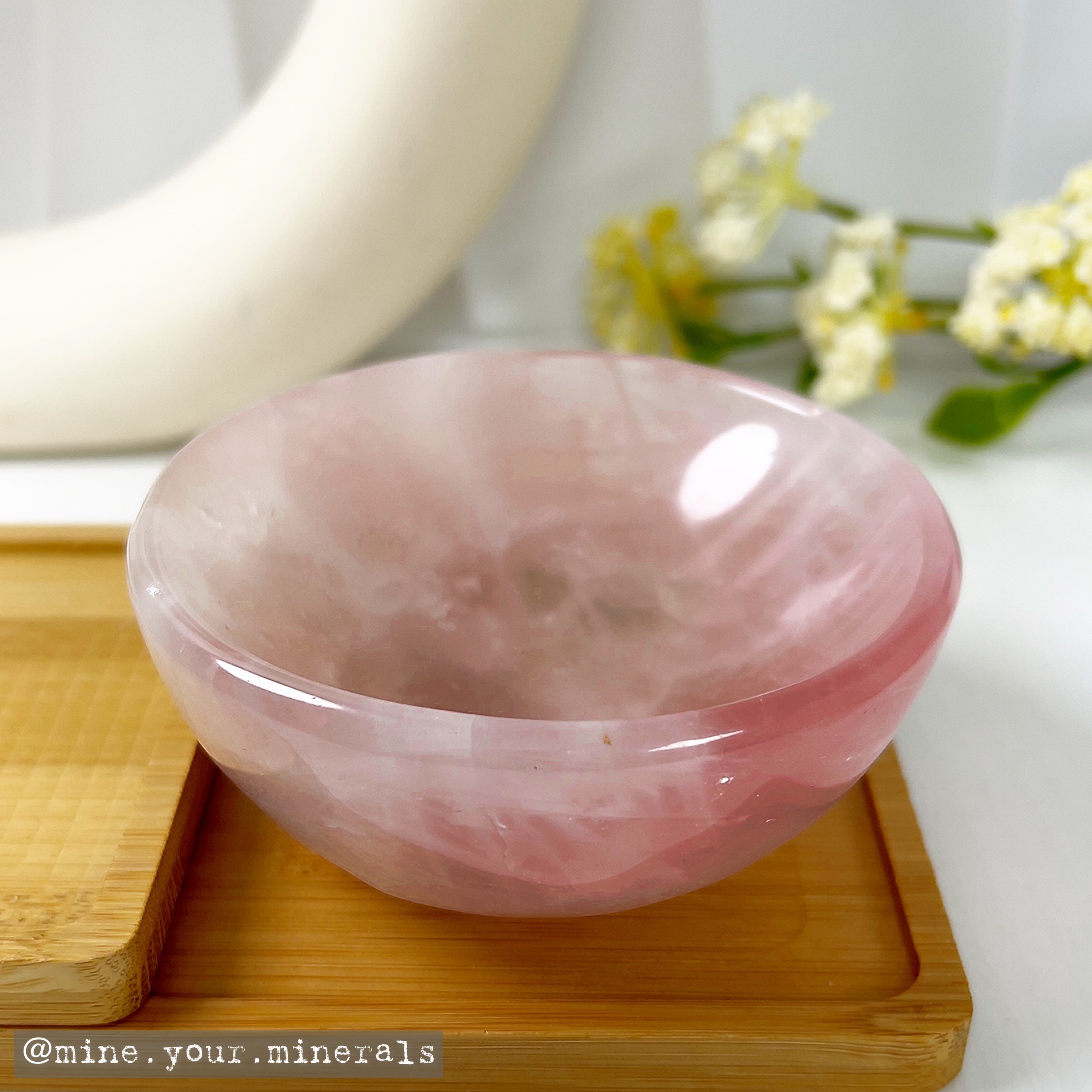 粉水晶碗