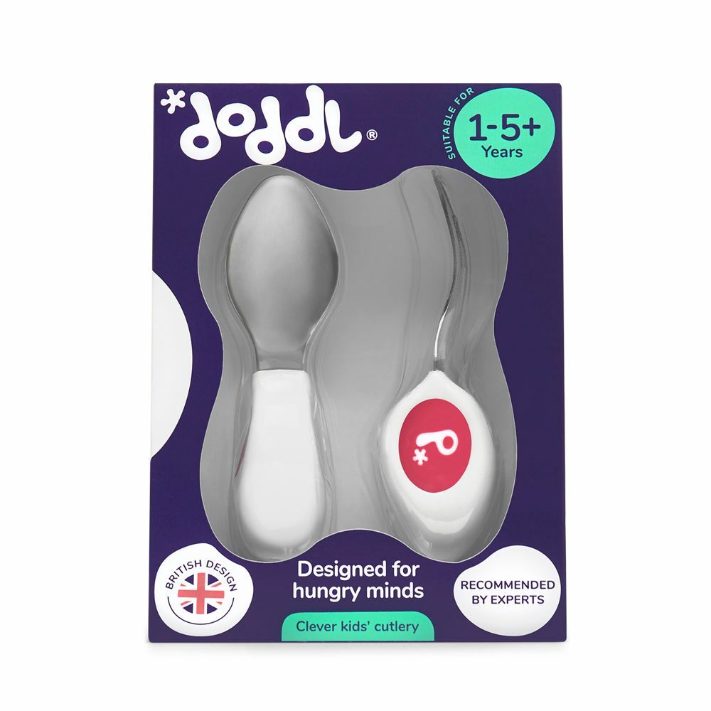 Doddl 人體工學幼兒學習餐具 (二件組)