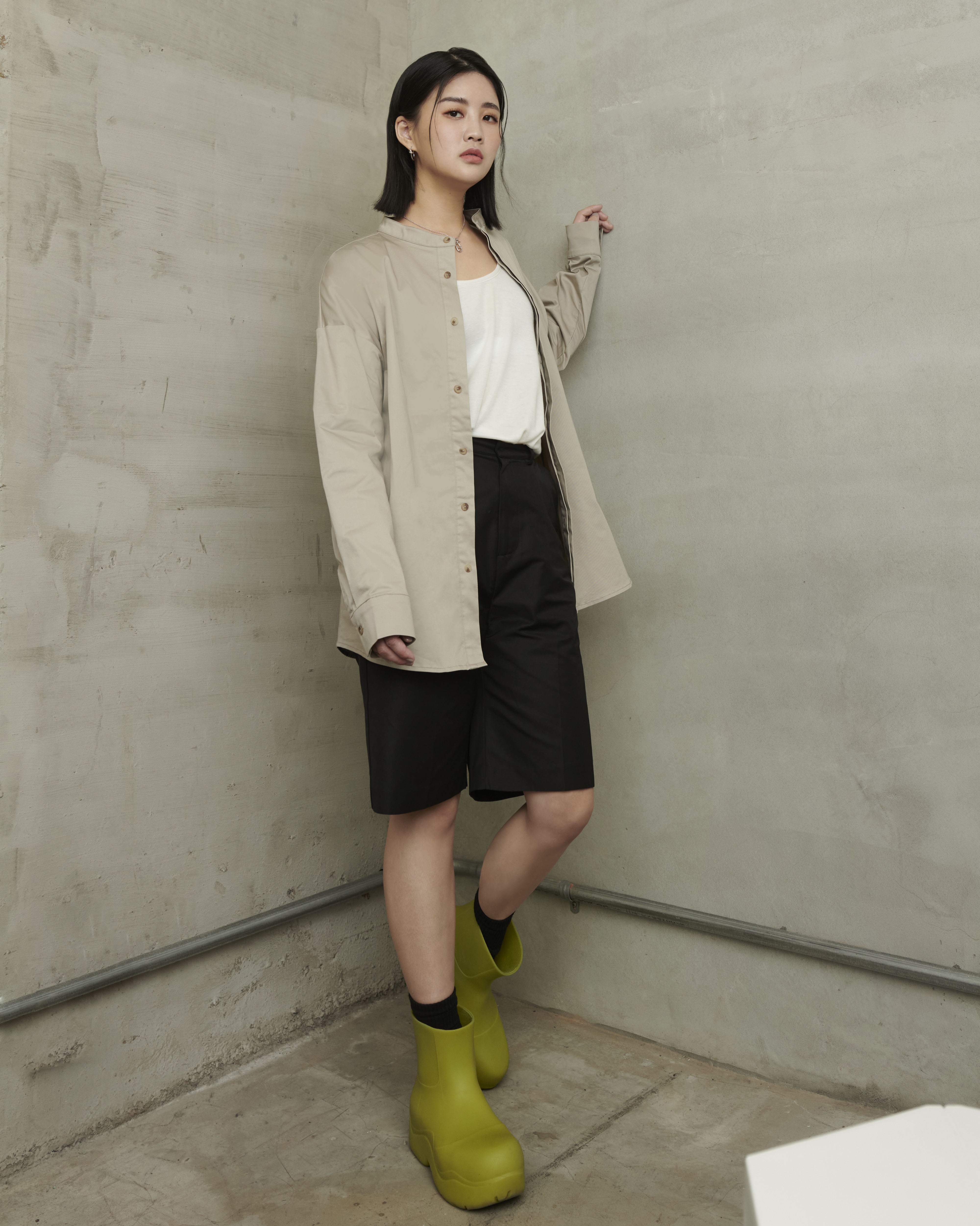 立領襯衫(大女)(現貨)