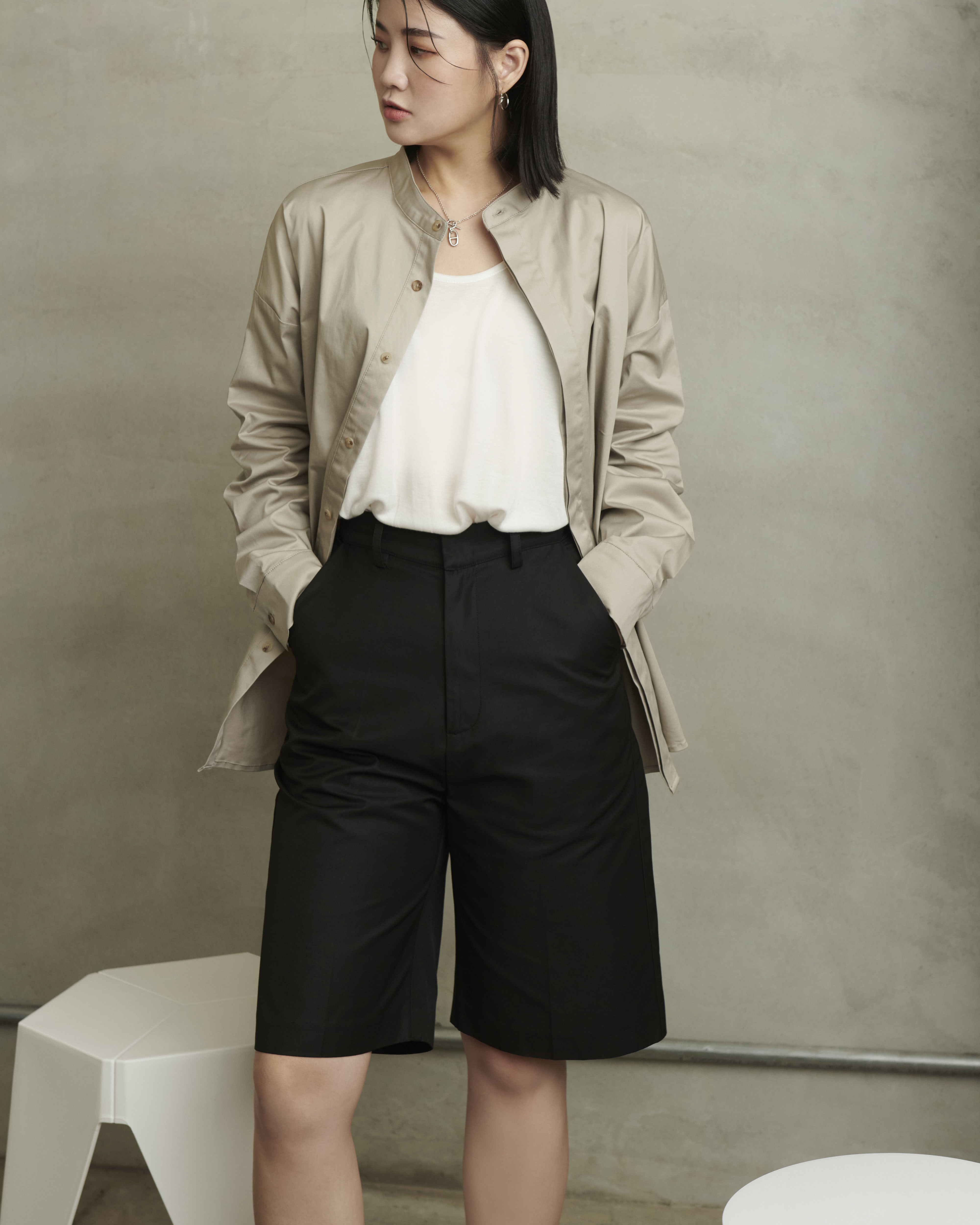 立領襯衫(大女)(現貨)