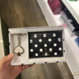 [S] KATE SPADE K7237 CHEERS CHARMING DOT PRINTED CA, BLACK MULT, 196021079269 (SKS739)