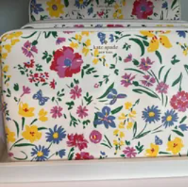 [S] KATE SPADE KB620 STACI GARDEN BOUQUET UNIVERSAL LAPTOP SLEEVE,CREAM MULTI, 196021275029 (SKS740)