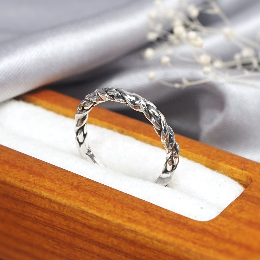 戀愛相隨戒 細版女戒 925純銀女生戒指