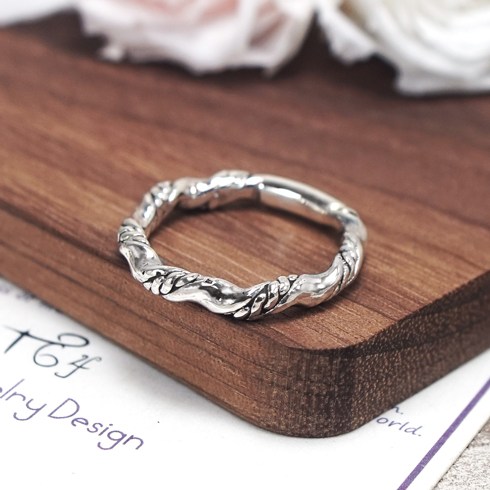 戀愛相隨戒 寬版男戒 925純銀男生戒指 中性銀戒