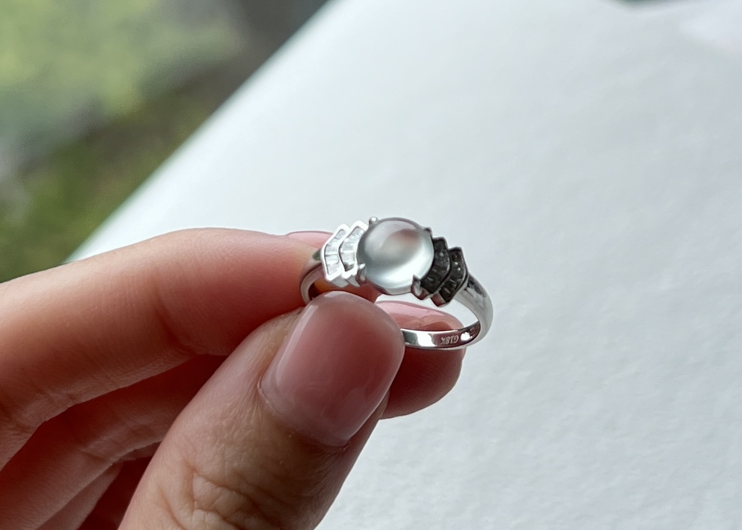 方圓設計系列- 珍藏級鋼蛋戒指18K