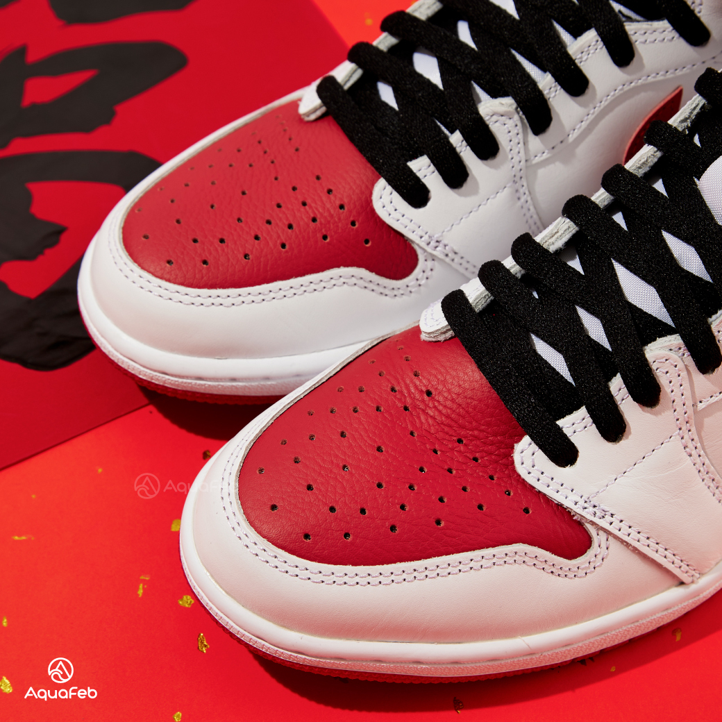 Nike Air Jordan 1 男黑白紅經典高筒運動籃球休閒鞋555088-161