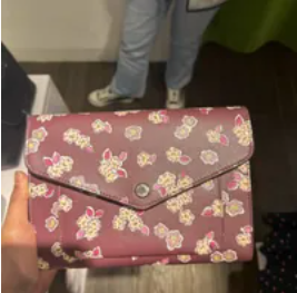 [S] KATE SPADE K9341 TINSEL FROSTED FLORAL FLAP CROSSBODY,DEEP BERRY, 196021189722 (SKS745)