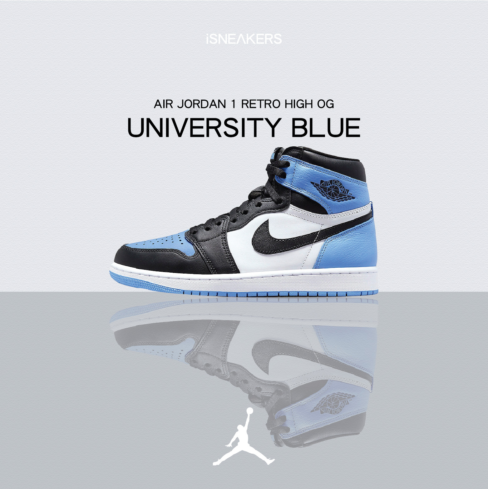 iSNEAKERS | Air Jordan 1 High OG "University Blue" 北卡藍 DZ5485-400 GS FD1437-400