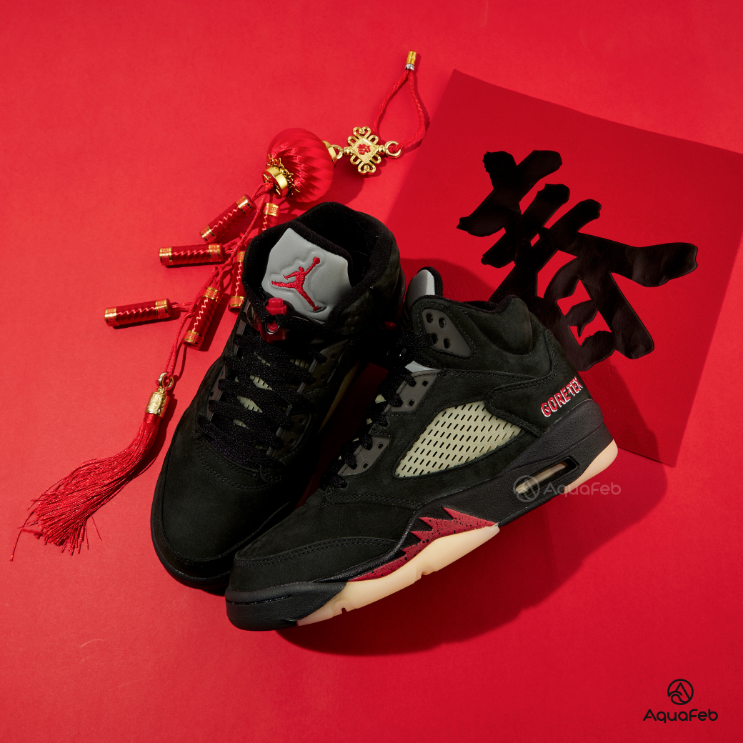 Nike Wmns Air Jordan 5 Retro GTX 女黑AJ5 運動籃球鞋DR00...