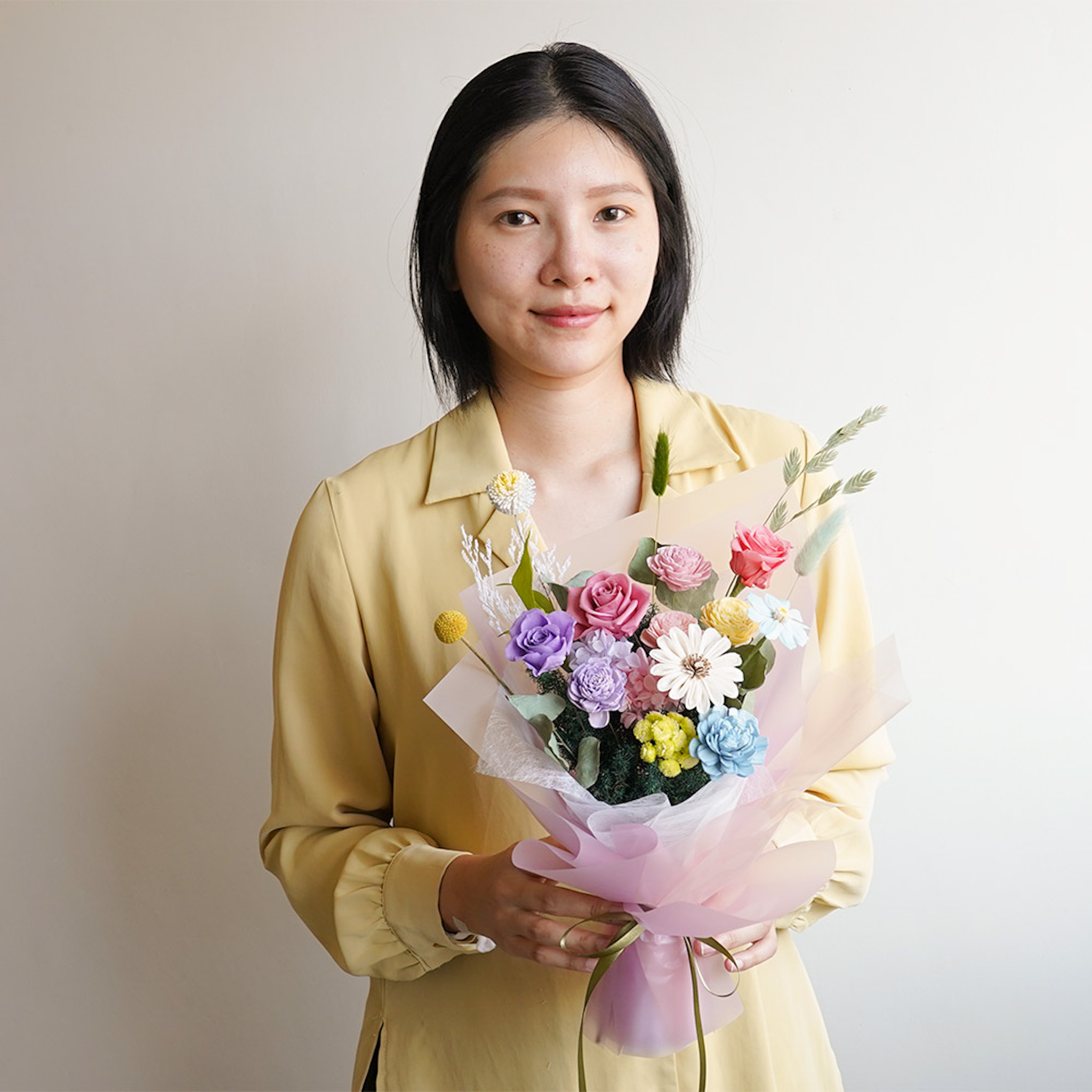 極光花,彩色花束,彩虹花束,彩虹花束推薦,彩色花束,代客送花台北,喜歡生活乾燥花店