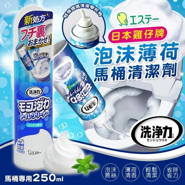 雞仔牌馬桶專用泡沫清潔噴劑 250ml