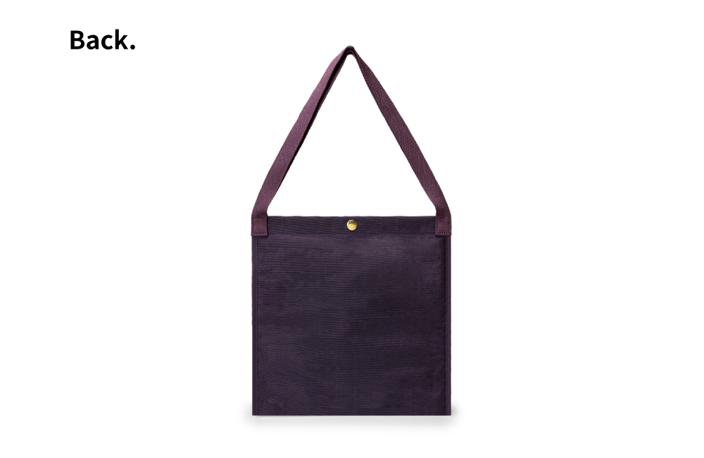 satana Soldier 揮灑19托特袋 紫色 SOS3040-204 背面照