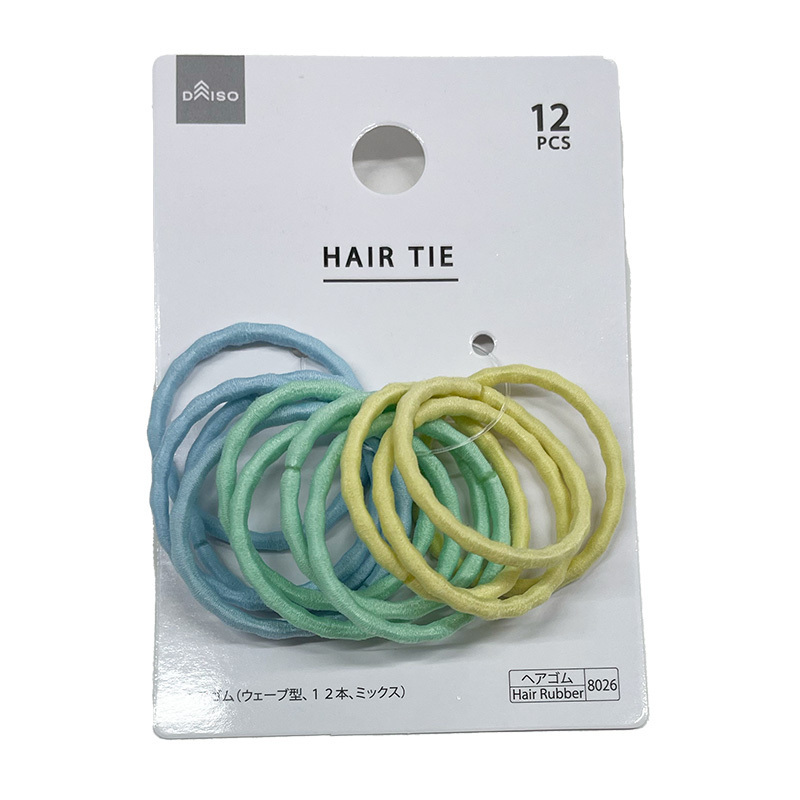 波浪形髮圈/12入